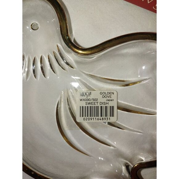 Mikasa Golden Dove Gold Trim Candy Dish - Picture 3 of 5